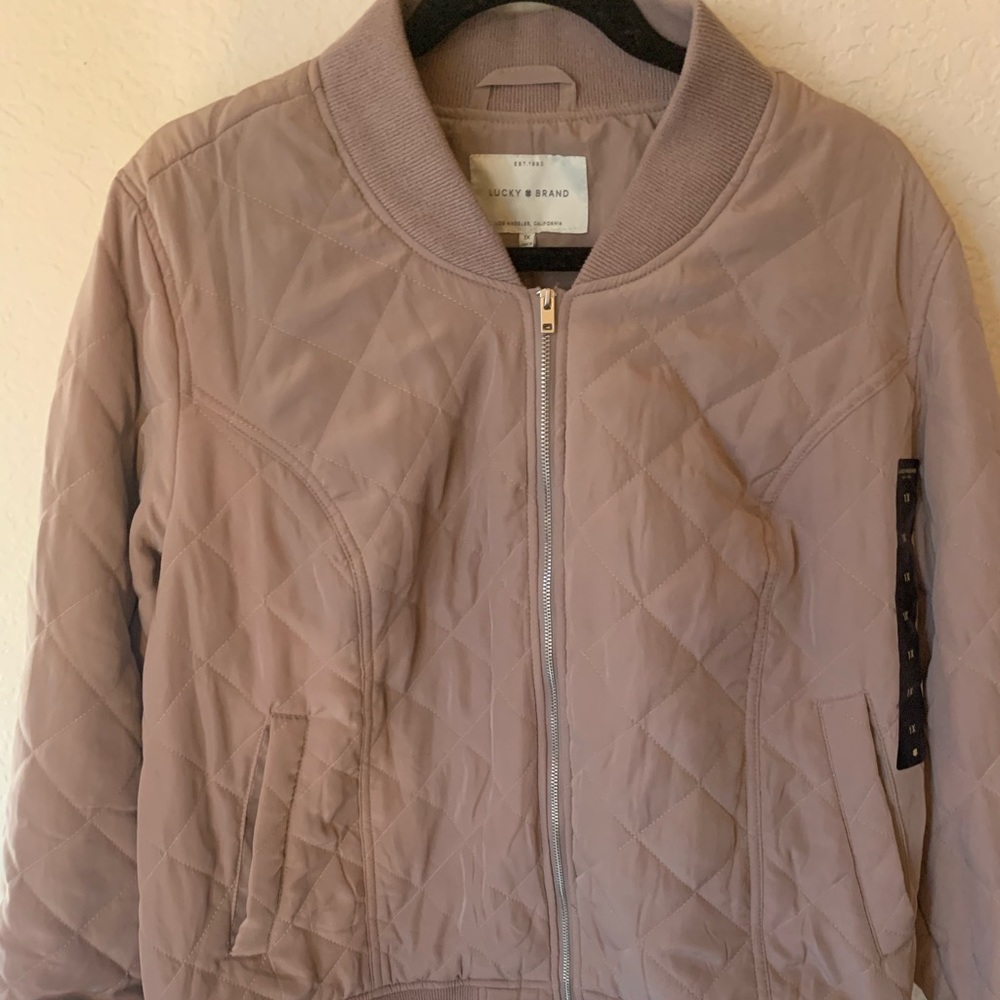 Lucky brand quilted bomber